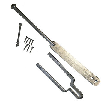 Kulstånglås exkl. anslag  inkl. skruv, bygger ca 9-10 cm