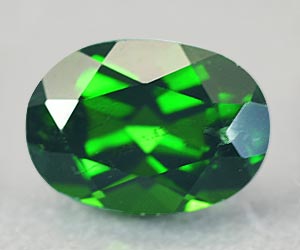 Gema de diópsido de cromo natural suelta, calibrada, de alta calidad, de 7 x 5 mm, de 0,83 ct - 3
