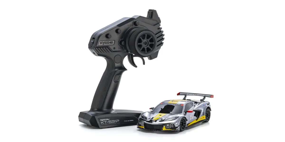 Kyosho K.32356CRY Mini-Z MR04 RWD Corvette C8-R Chrome 20th Anni (W-MM/KT531P) - 7