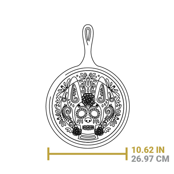 Lodge Cast   Iron   Xolo   Sugar   Skull   Griddle  - 3