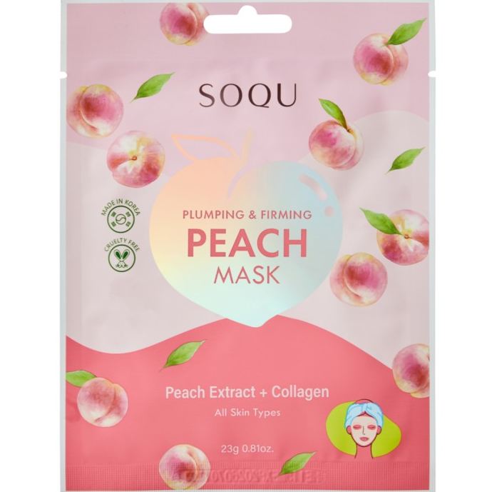 Soqu Peach Sheet Mask