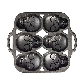 Lodge Skull Mini Cake Pan