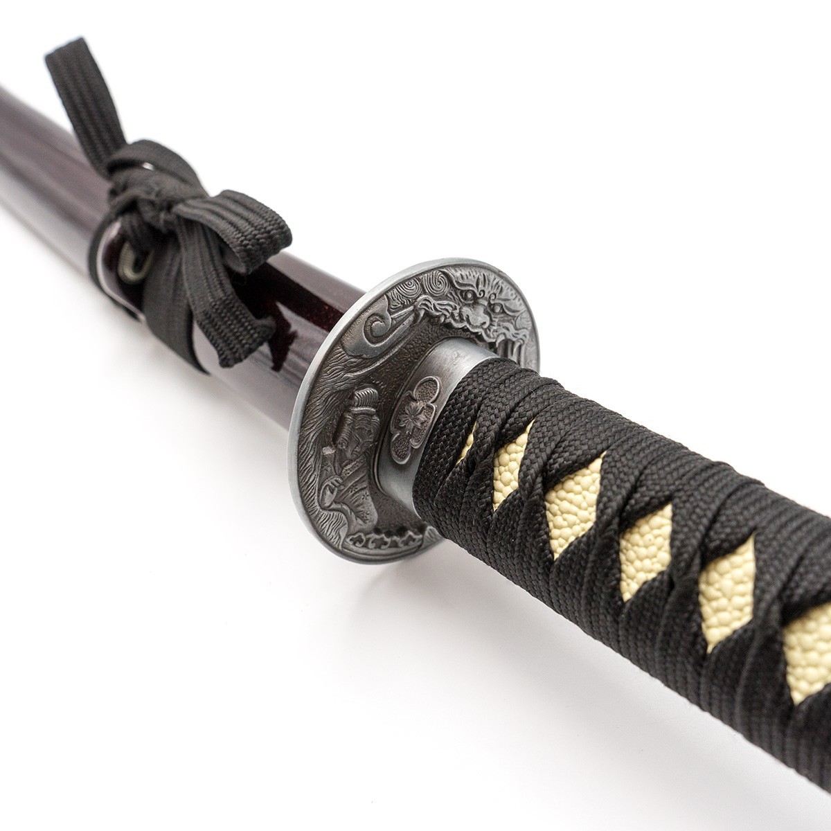 Stainless Steel Katana Maroon - 4