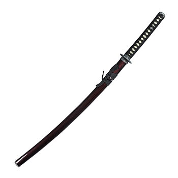 Stainless Steel Katana. Maroon