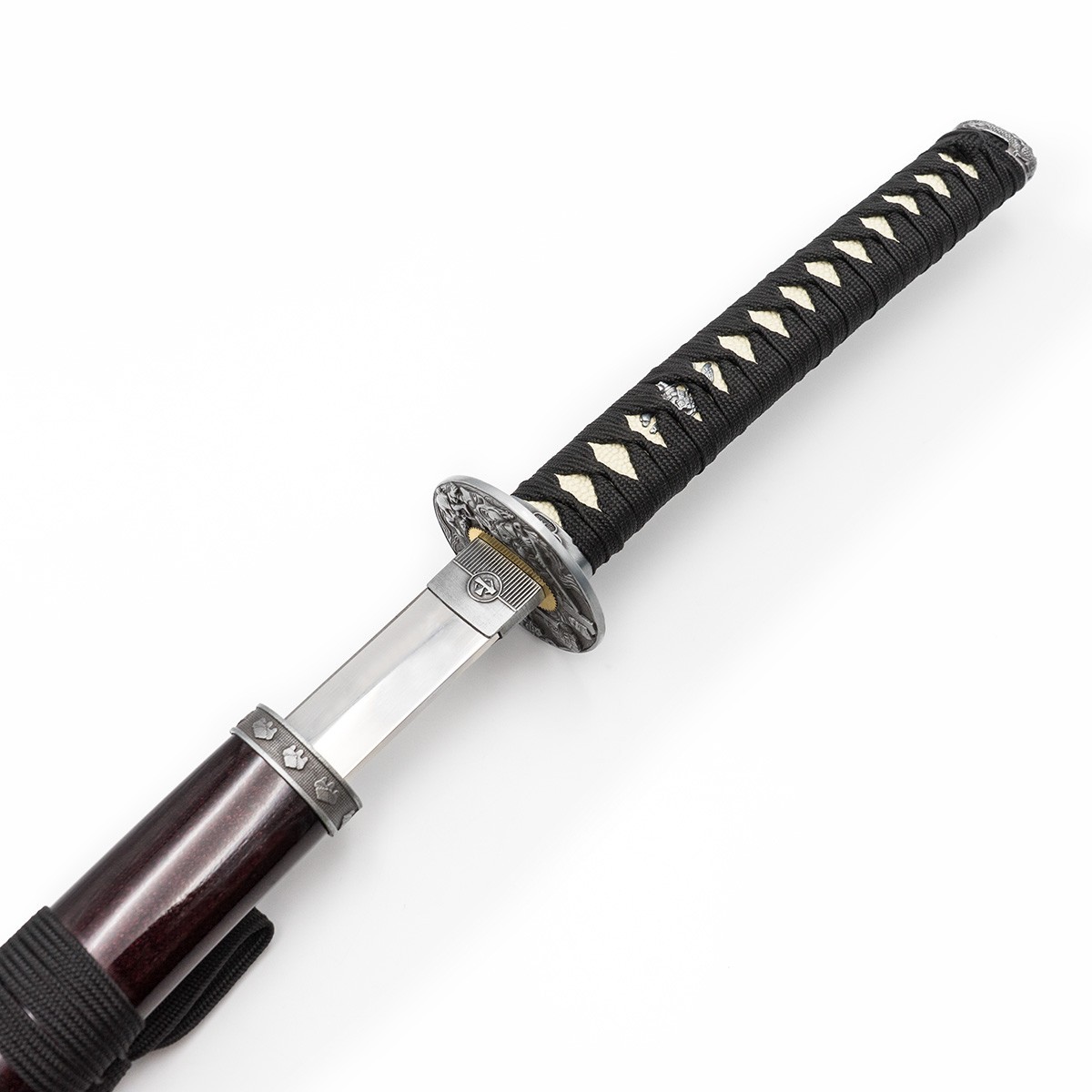 Stainless Steel Katana Maroon - 2