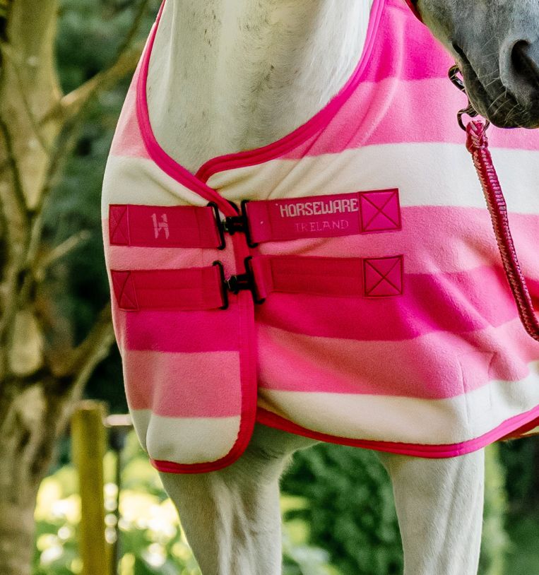 Horseware Newmarket Fleece Cooler – Witney Pink - High-quality