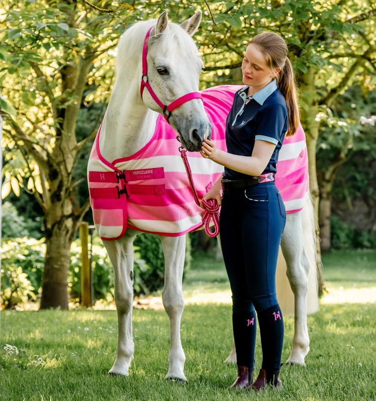 Horseware Newmarket Fleece Cooler – Witney Pink - Moisture-wicking
