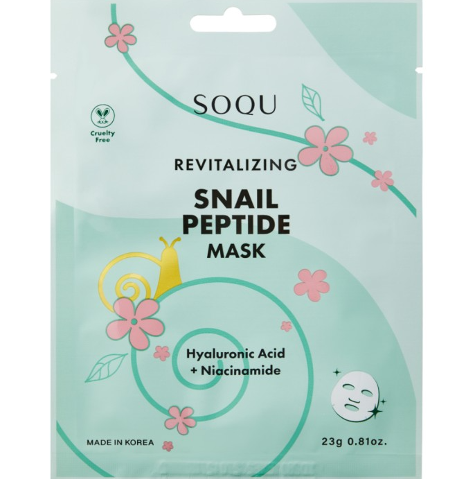 Soqu Snail Peptide Sheet Mask