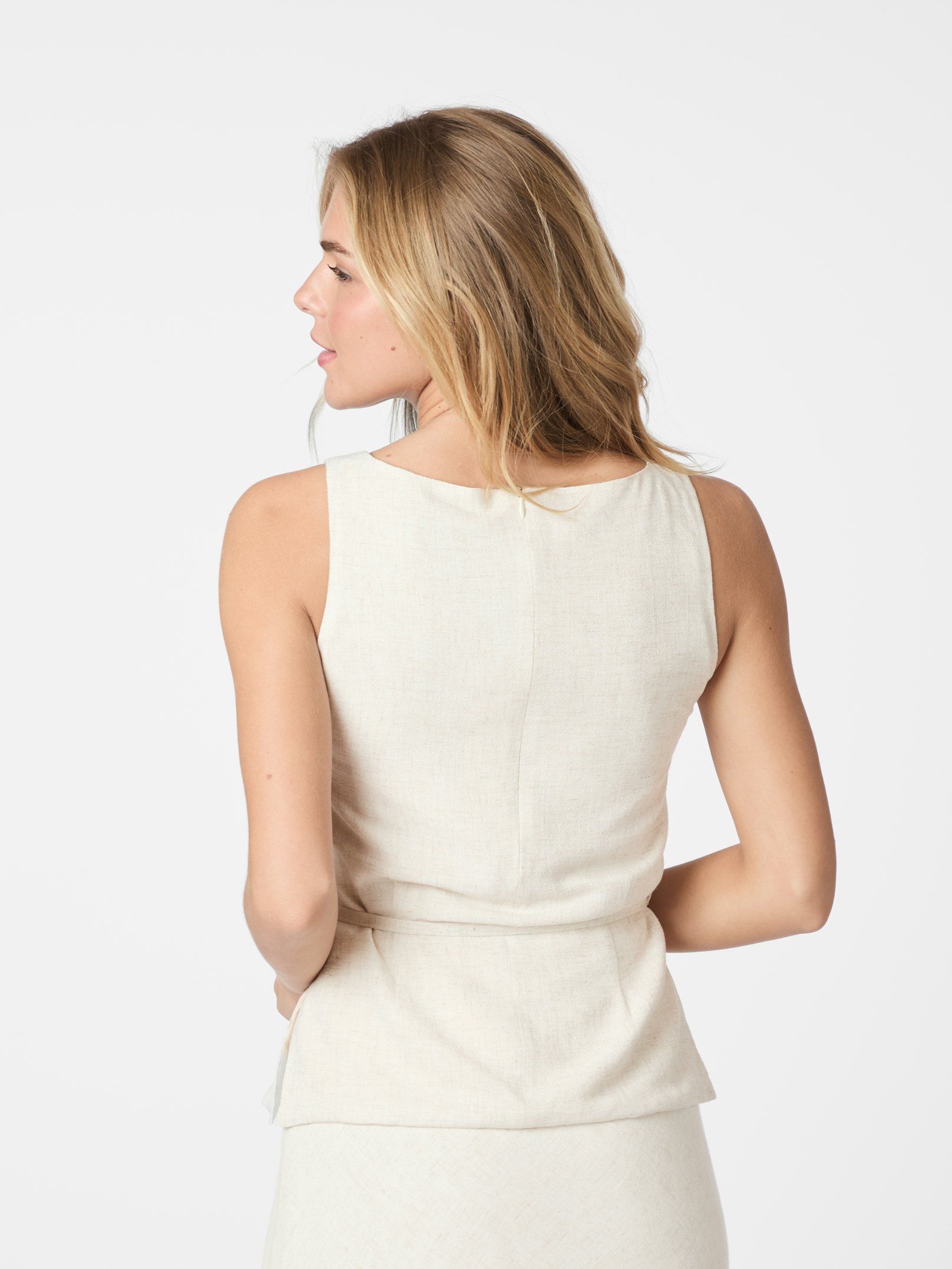 Neo Noir Nassa Linen Top - 5