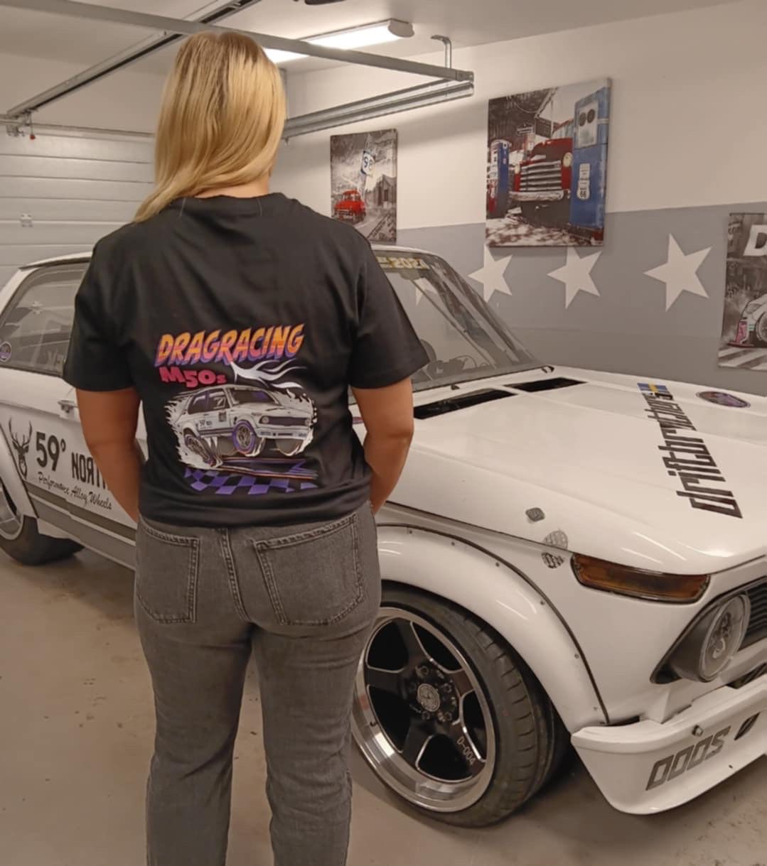 Fredrik Lindberg Dragracing 2025 Tshirt svart - 2