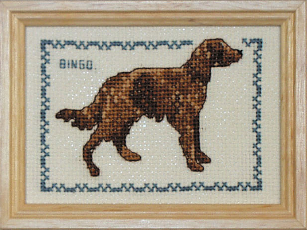 Korsstygn Tavla Hund Springer Spaniel