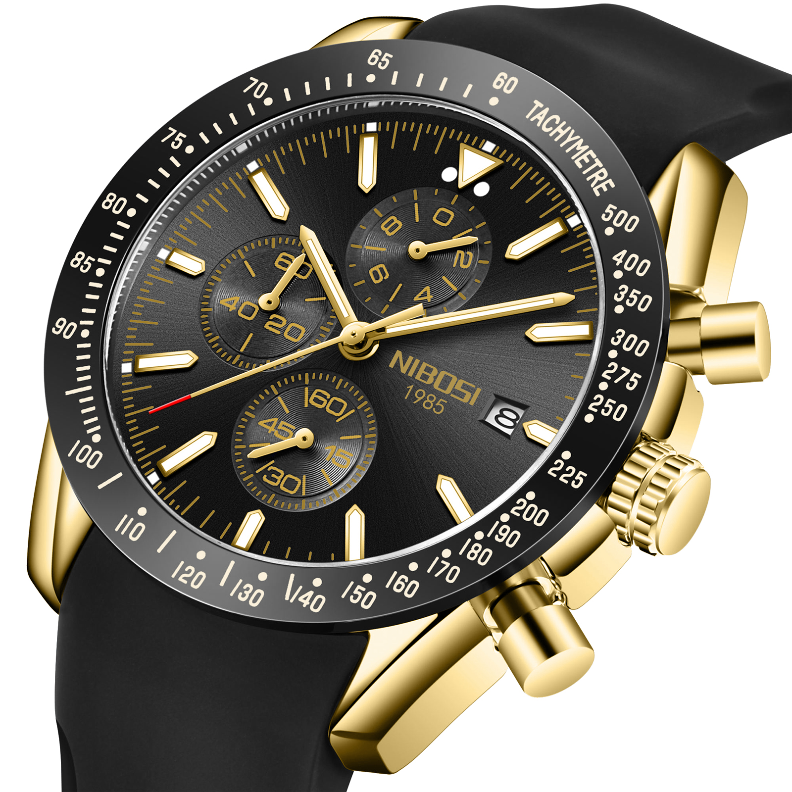 Nibosi Trackmaster Gold Black Rubber – bild 2