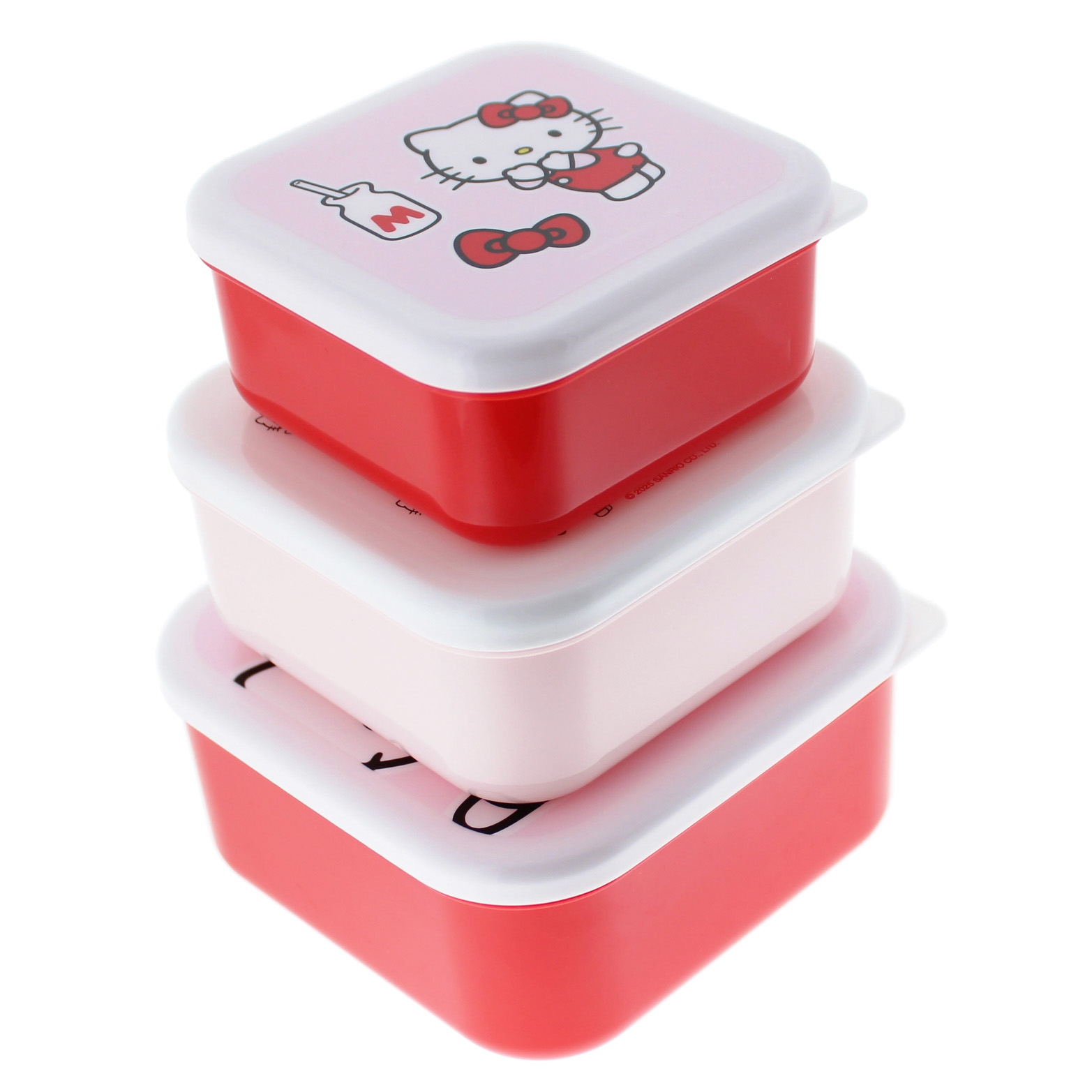 Hello Kitty 3-Pack Stapelbara Matlådor - Pretty in Pink  - 4