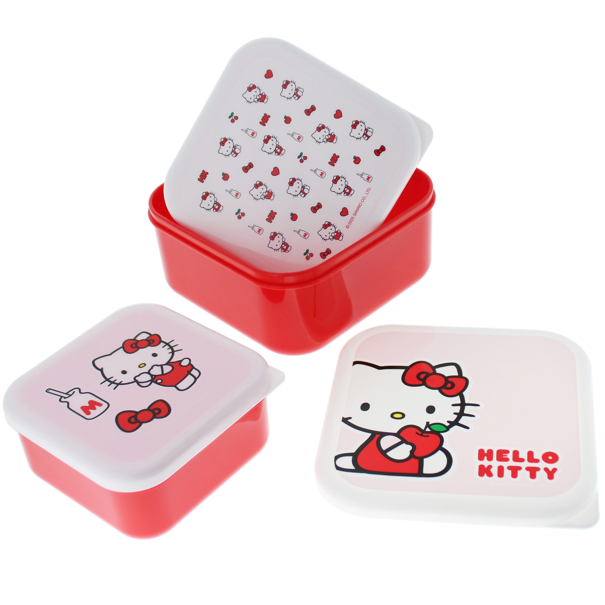 Hello Kitty 3-Pack Stapelbara Matlådor - Pretty in Pink  - 2