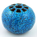 Gunnar Nylund (1940s) Turquoise Swelling Vase 13/10 cm