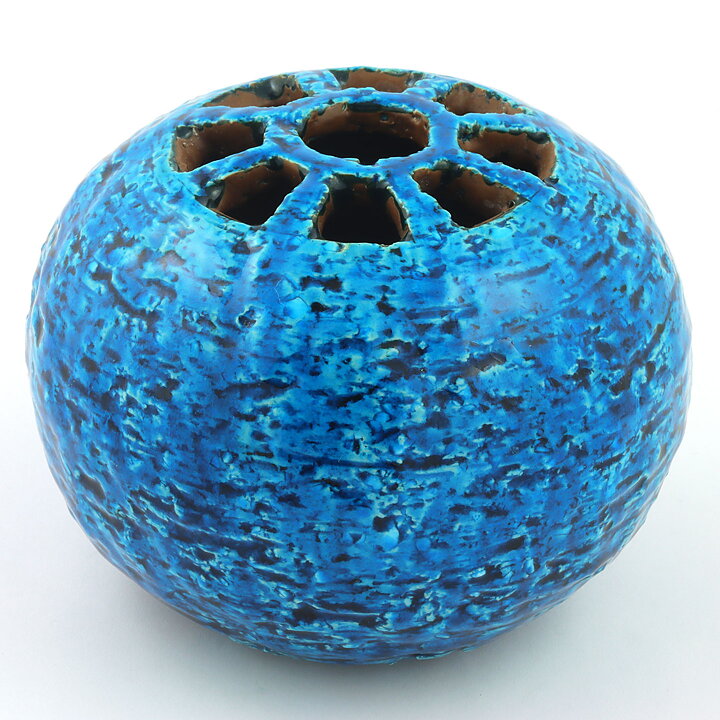 Gunnar Nylund (1940s) Turquoise Swelling Vase 13/10 cm