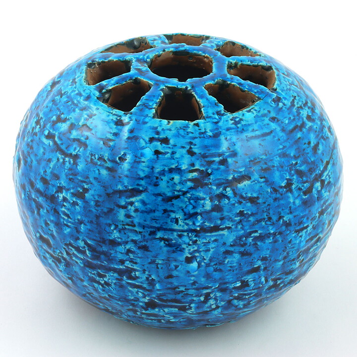 Gunnar Nylund (1940s) Turquoise Swelling Vase 13/10 cm