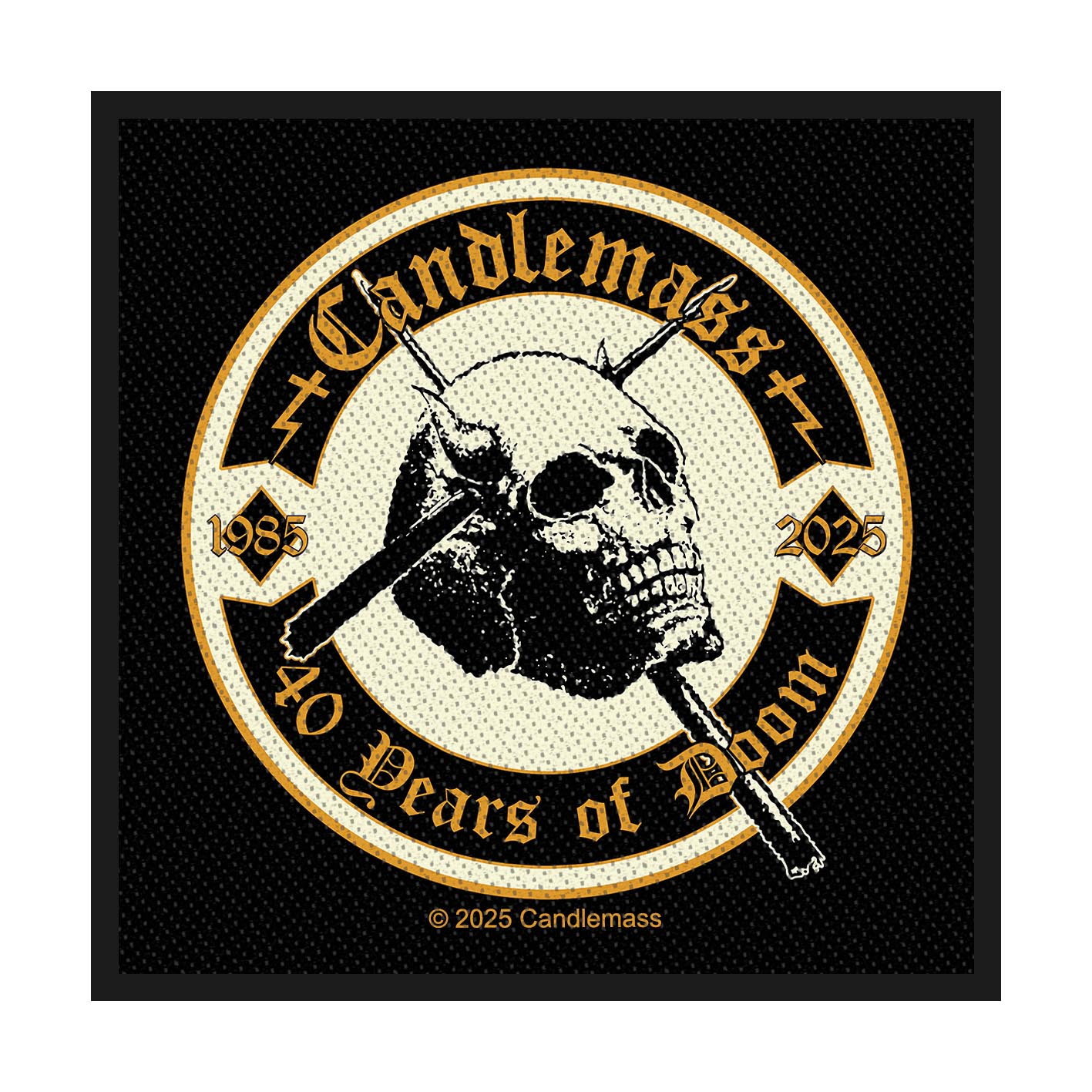 STANDARD PATCH CANDLEMASS - 40 YEARS OF DOOM