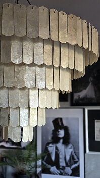 Snäckskalsskärm - Chandelier - Natur 70cm