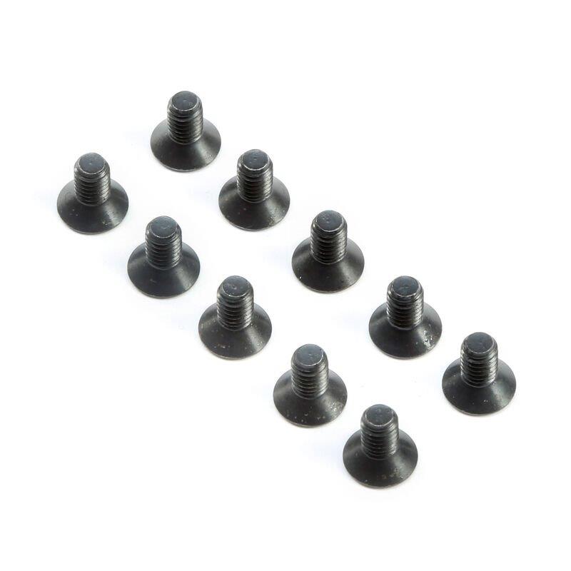 TLR Flat Head Screws M4 x 8mm (10)