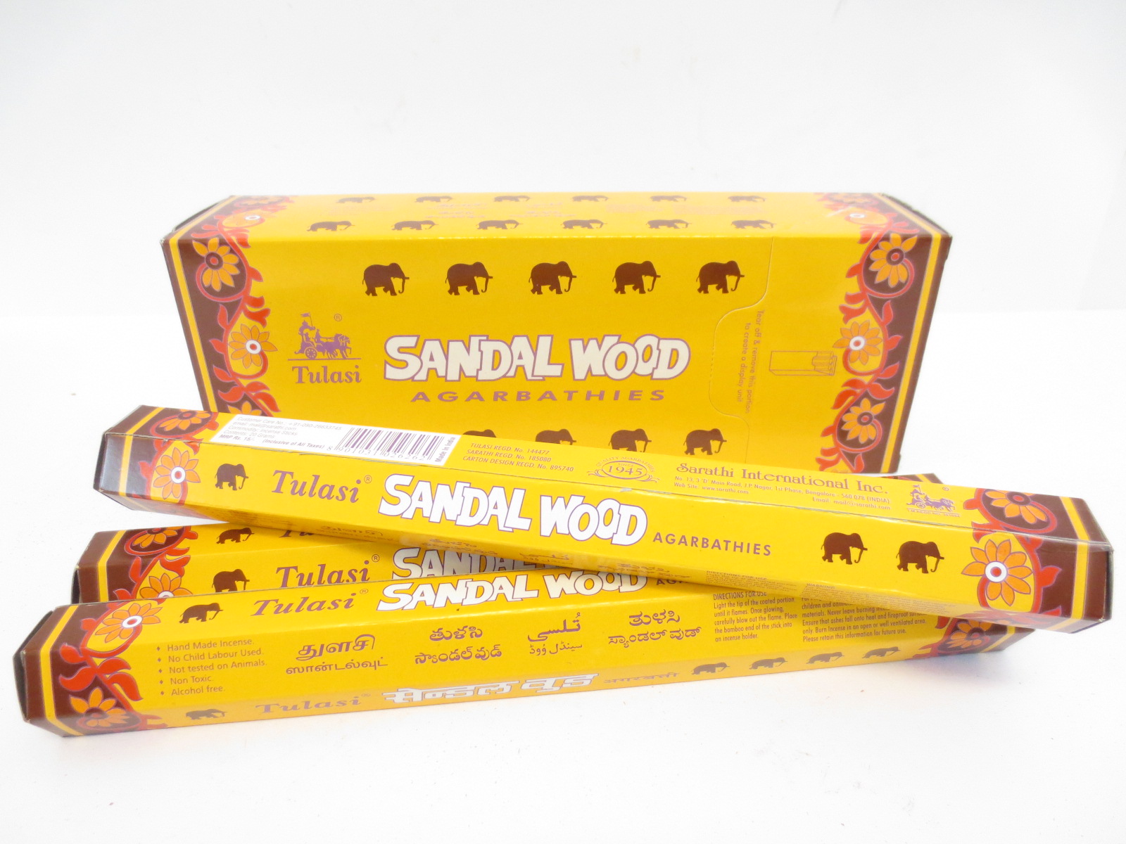 Tulasi Sandalwood Rökelsestickor  - Hexagram paket - 2
