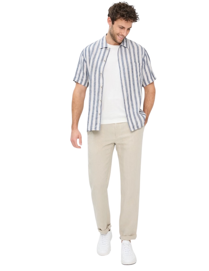Byxa Linne  beige. Evans  från Brax - 4