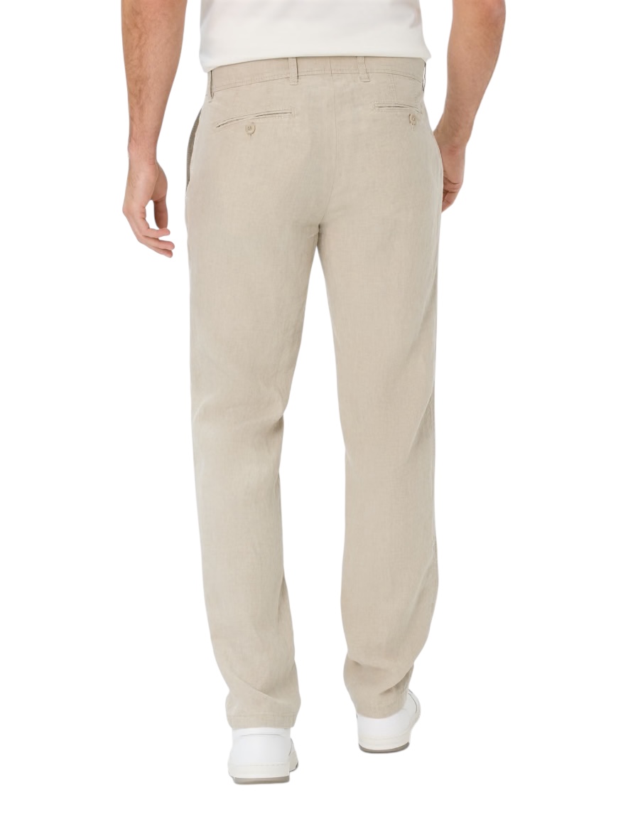 Byxa Linne  beige. Evans  från Brax - 3