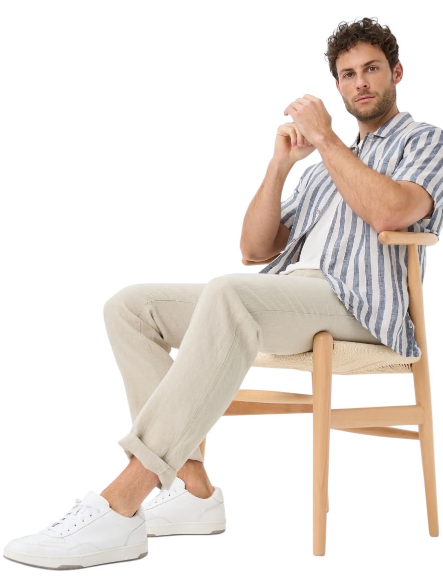 Byxa Linne  beige. Evans  från Brax