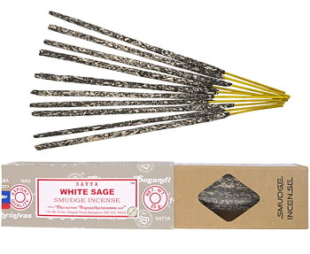 Satya Vit Salvia Rökelse Smudge sticks 25 g