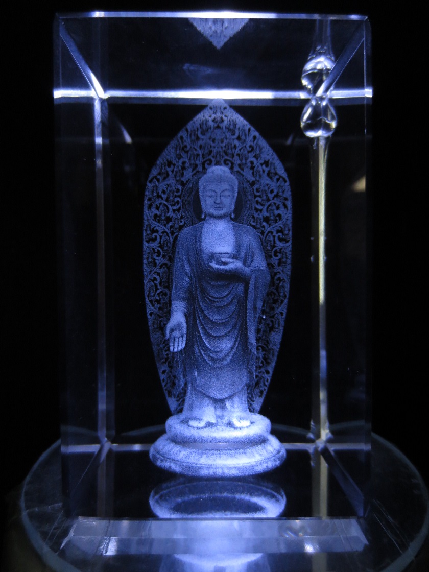 3D  Glas stående Guanyin