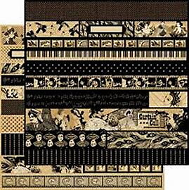 Graphic 45 Curtain Call collection -Curtain Call Borders 