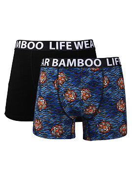 2-pack boxerkalsonger i bambu -Tiger