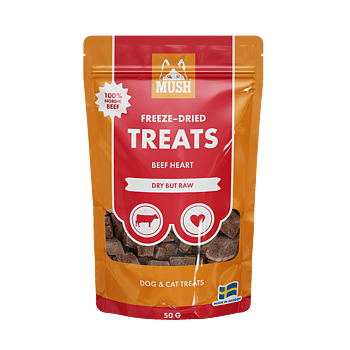MUSH Freeze-dried Treats Nöthjärta 55g