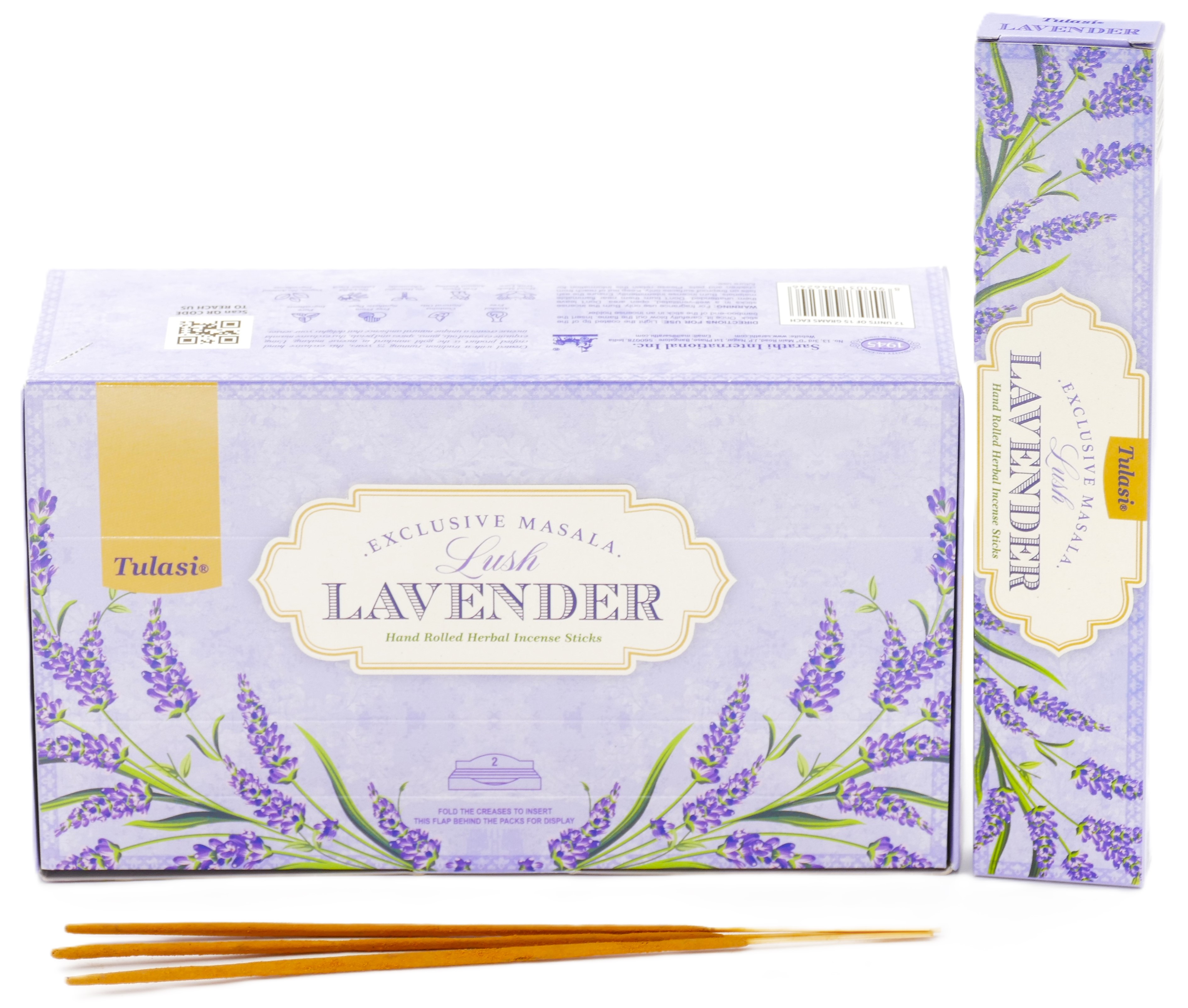 Tulasi Exclusive Lavender Masala Rökelse Pinnar