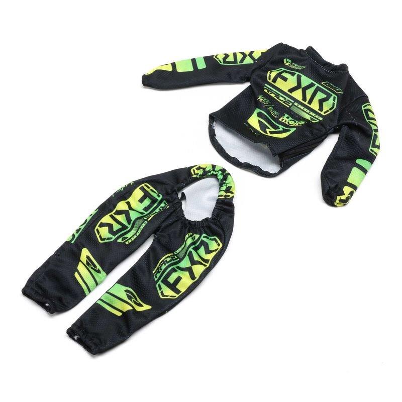 LOSI Rider Jersey Set FXR Black Podium Gladiator: PM-SM/MX