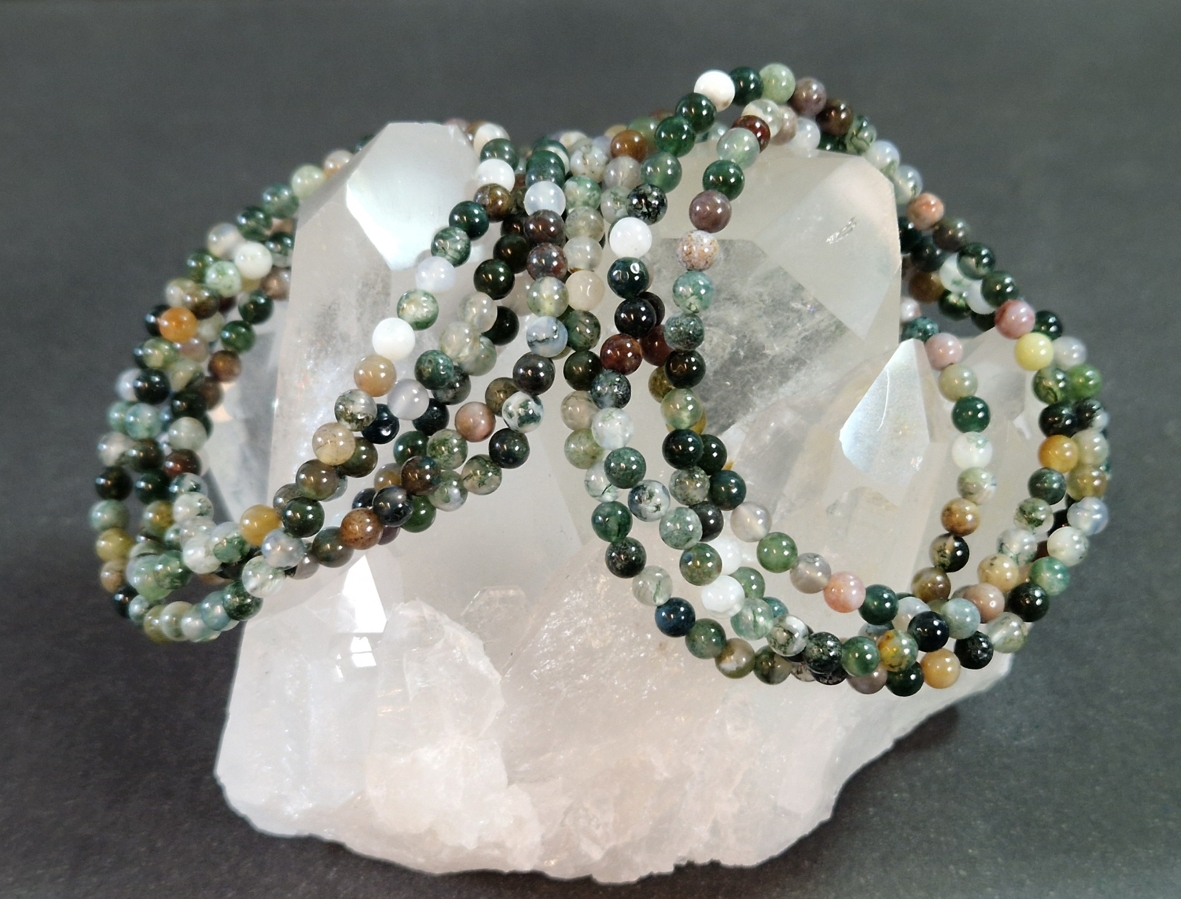 Mossagat Armband  - 5 mm Pärlor