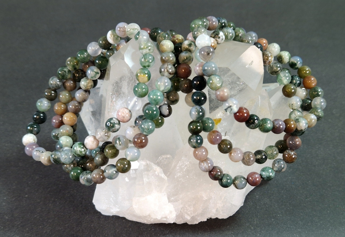 Mossagat Armband  - 7 mm Pärlor
