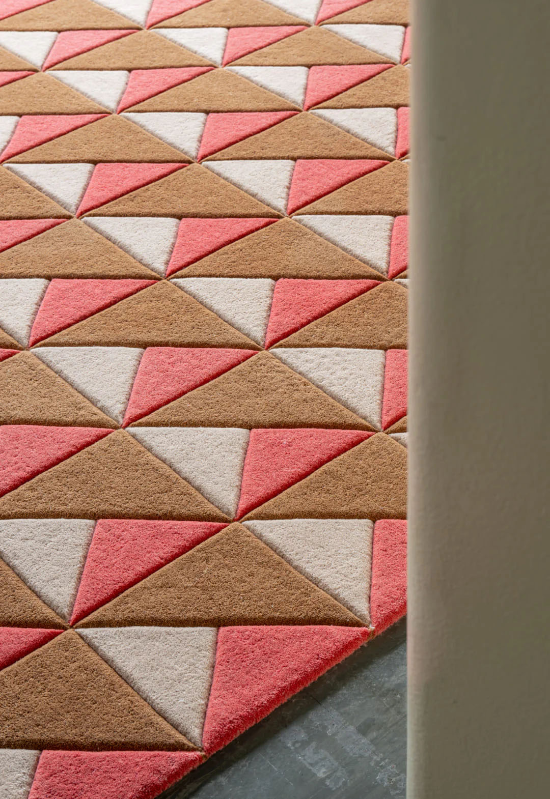 Layered Triangle Persimmon Pink - 2