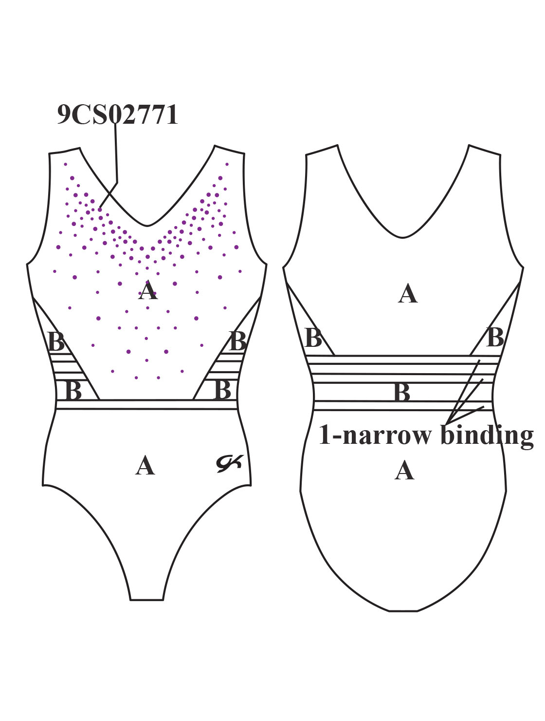 Glowing Competition Leotard - 4