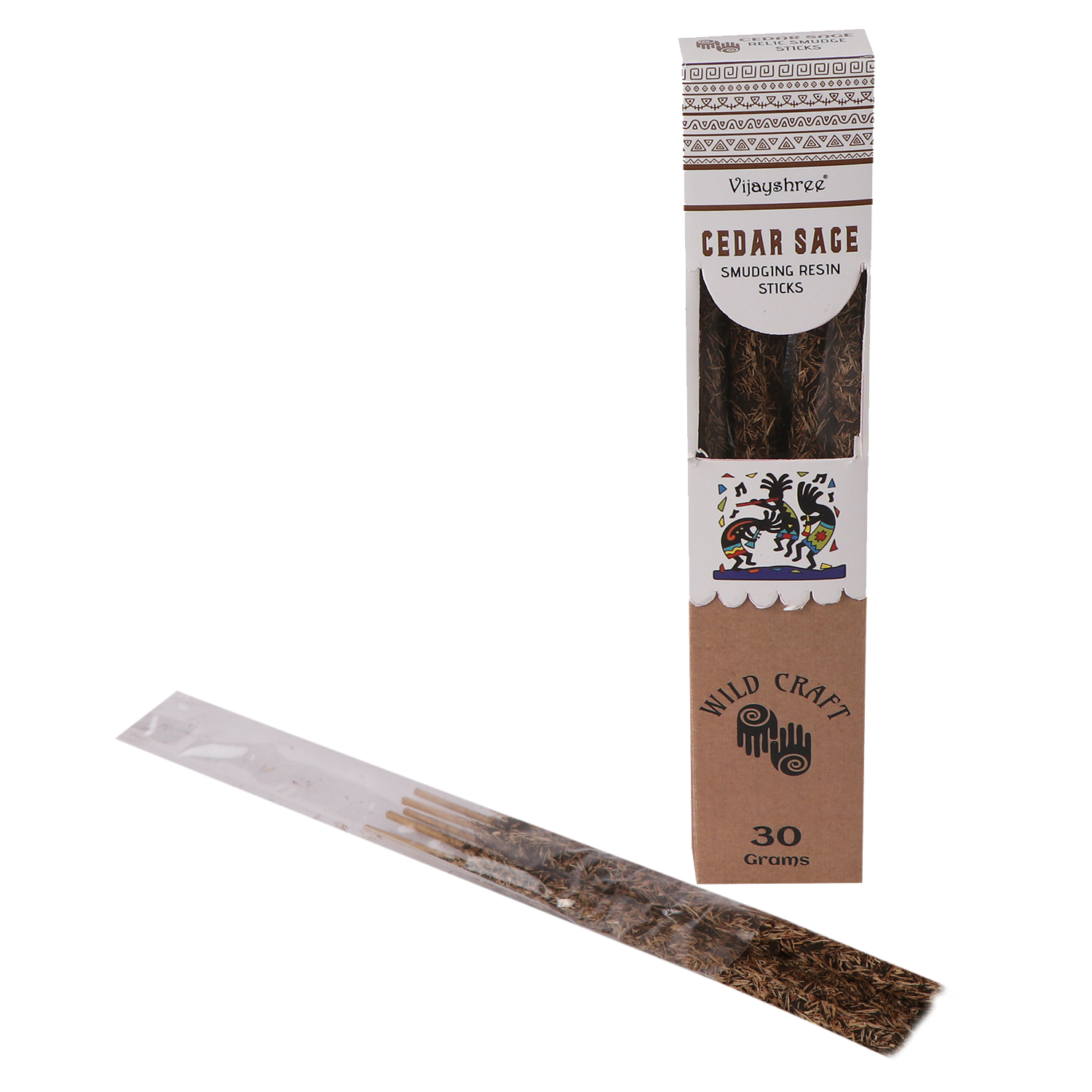 Golden Cedar Sage Smudging Resin Sticks / Cedar och Salvia Smudge pinnar