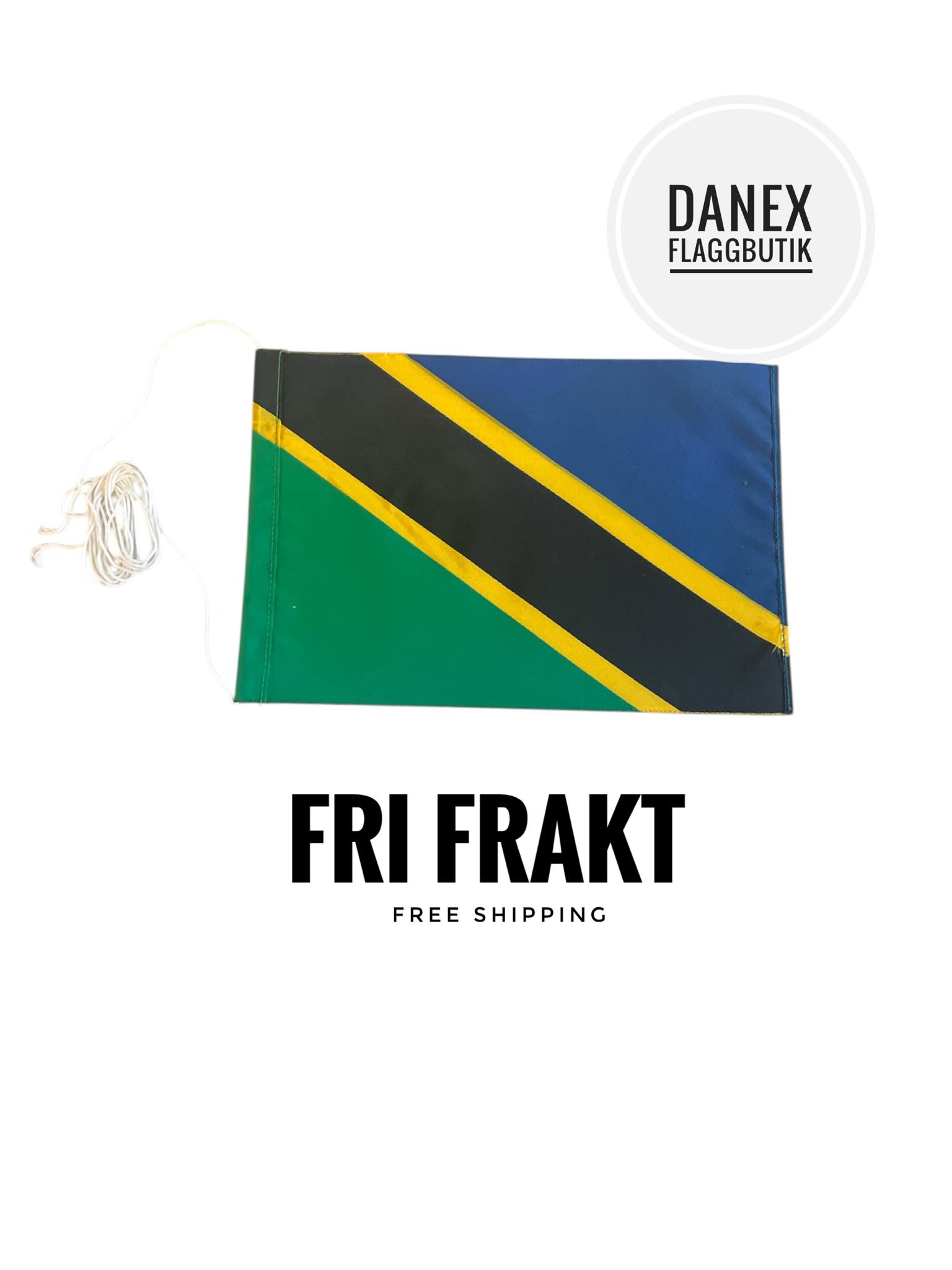 Bordsflagga REA - Tanzania - 12x18 cm
