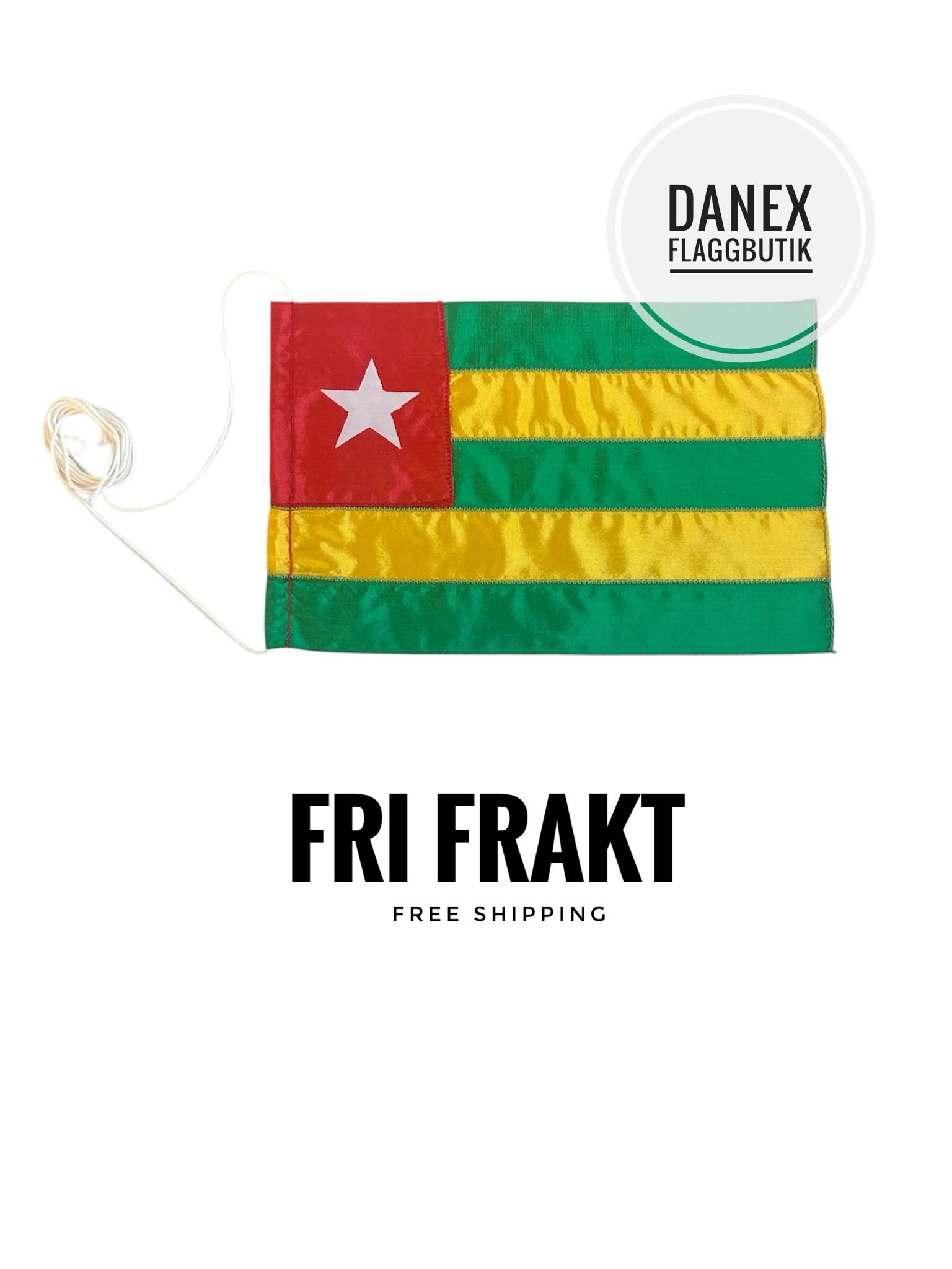 Bordsflagga REA - Togo- 12x18 cm