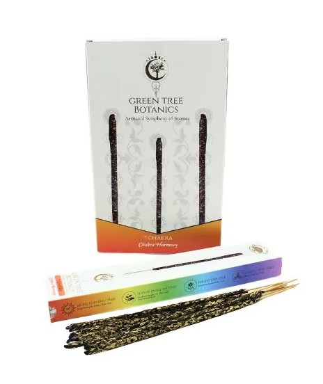 Green Tree Botanics Smudge Pinnar  , 7 Chakras