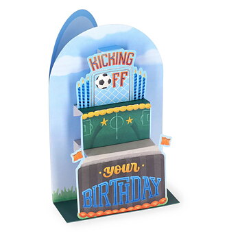Popup Greeting card, Birthday Cake, Soccer (BGPU0029)