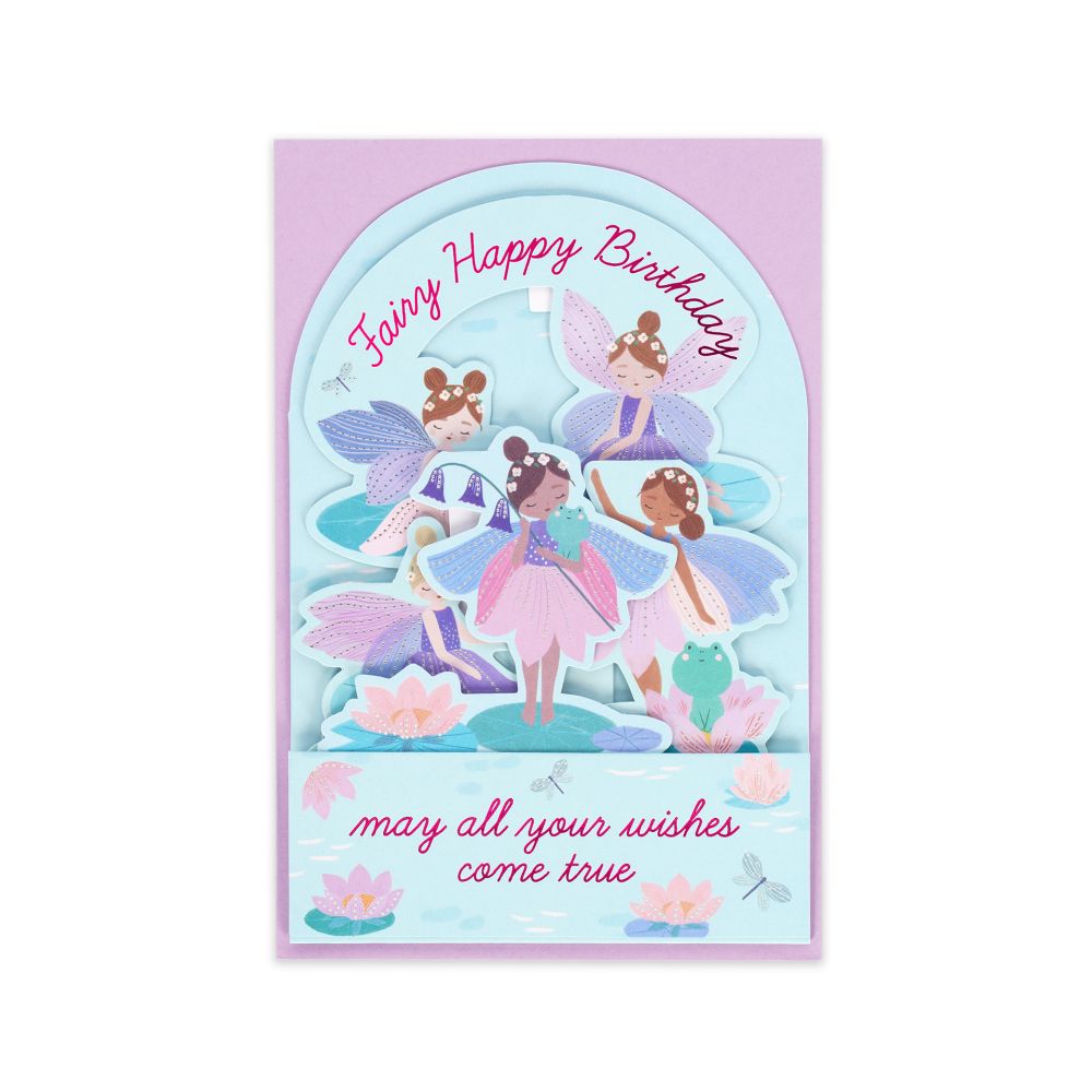 Popup Greeting card, Fairy Happy Birthday (BGPU0030) - 2