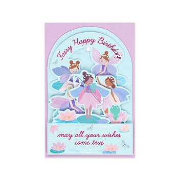Popup Greeting card, Fairy Happy Birthday (BGPU0030)