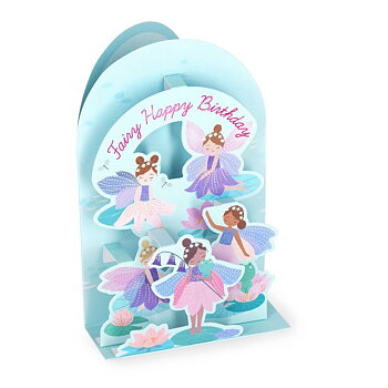 Popup Greeting card, Fairy Happy Birthday (BGPU0030)