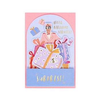 Popup Greeting card, Birthday Service, Surprise (BGPU0032)