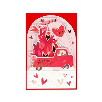Popup Greeting card, Love Cart (BGPU0033)
