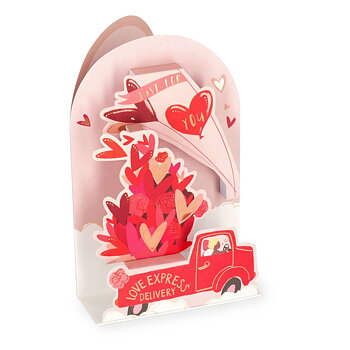 Popup Greeting card, Love Cart (BGPU0033)